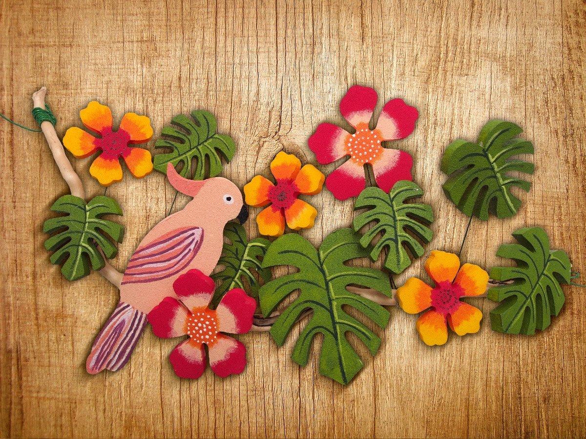 Styrofoam Figuren Set, 6-8cm - Philodendron Blätter - Bastelschachtel