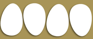 Styrofoam Figuren Set, 8-10cm - Eier - Bastelschachtel - Styrofoam Figuren Set, 8-10cm - Eier