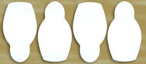 Styrofoam Figuren Set, 8-10cm - Matrioschka Puppe - Bastelschachtel - Styrofoam Figuren Set, 8-10cm - Matrioschka Puppe