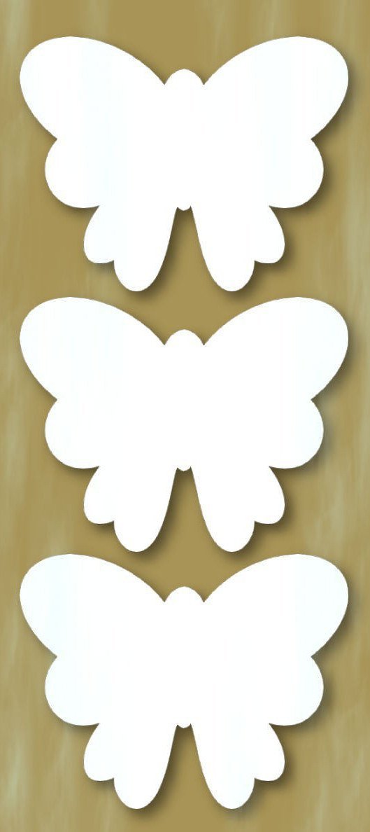 Styrofoam Figuren Set, 8-10cm - Schmetterling 3. - Bastelschachtel - Styrofoam Figuren Set, 8-10cm - Schmetterling 3.