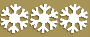 Styrofoam Figuren Set, 8-10cm - Schneeflocke 1. - Bastelschachtel - Styrofoam Figuren Set, 8-10cm - Schneeflocke 1.