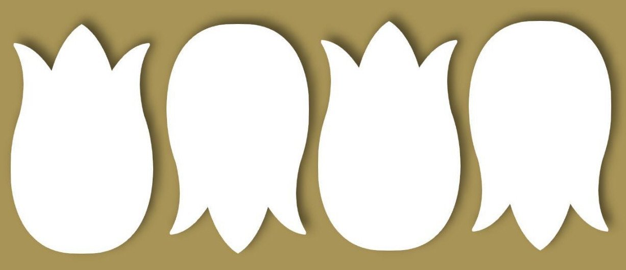 Styrofoam Figuren Set, 8-10cm - Tulpen 3. - Bastelschachtel