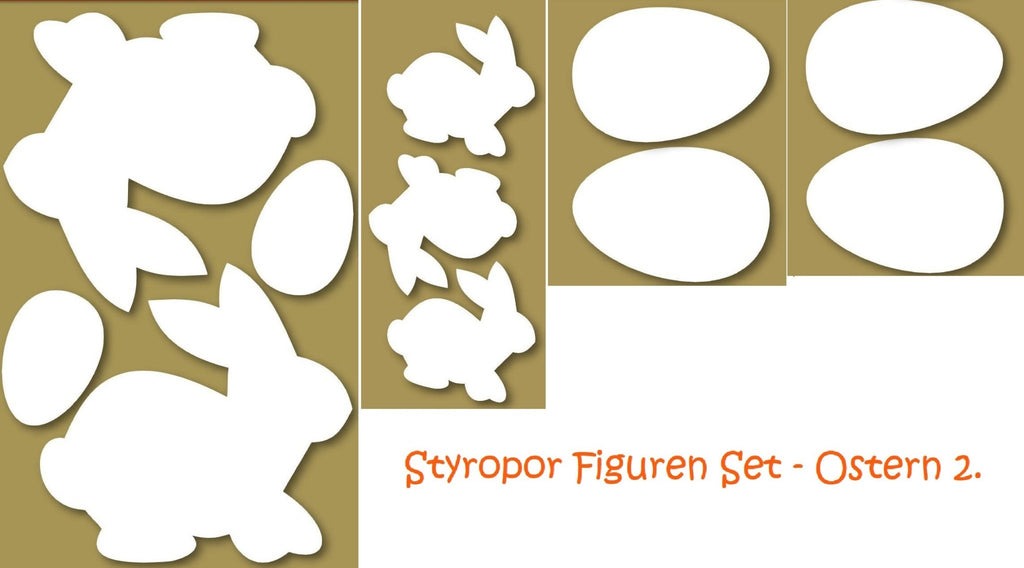 Styrofoam Figuren Set - Ostern 2. - Bastelschachtel