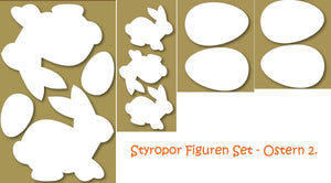 Styrofoam Figuren Set - Ostern 2. - Bastelschachtel - Styrofoam Figuren Set - Ostern 2.