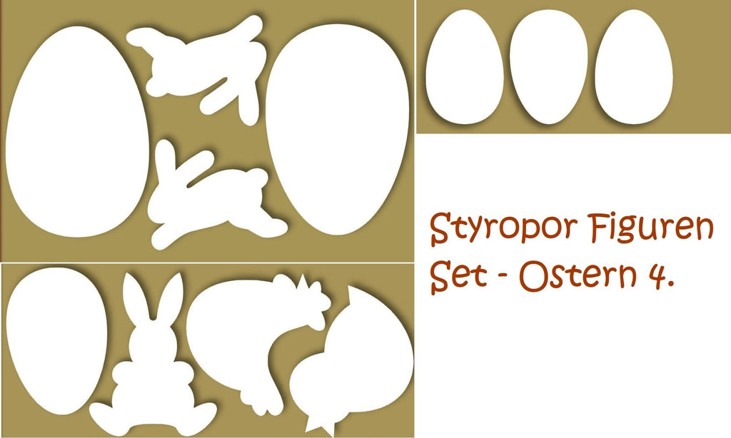 Styrofoam Figuren Set - Ostern 4. - Bastelschachtel