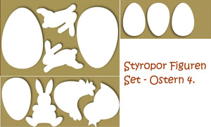 Styrofoam Figuren Set - Ostern 4. - Bastelschachtel - Styrofoam Figuren Set - Ostern 4.