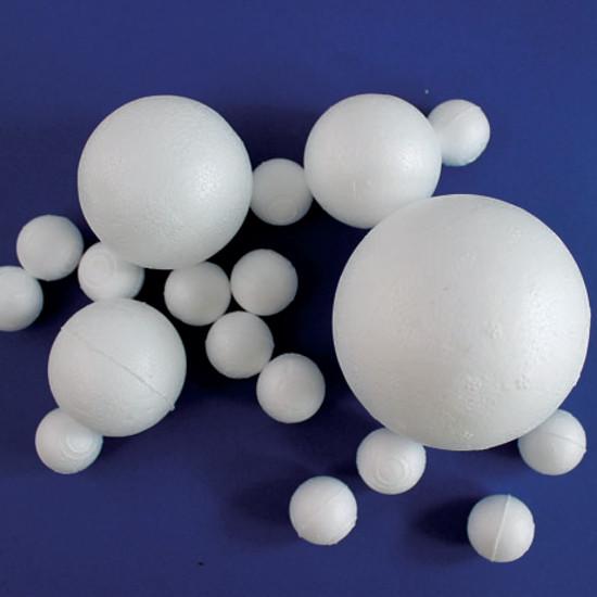 Styroporkugel 8cm - 10 Stück - Bastelschachtel