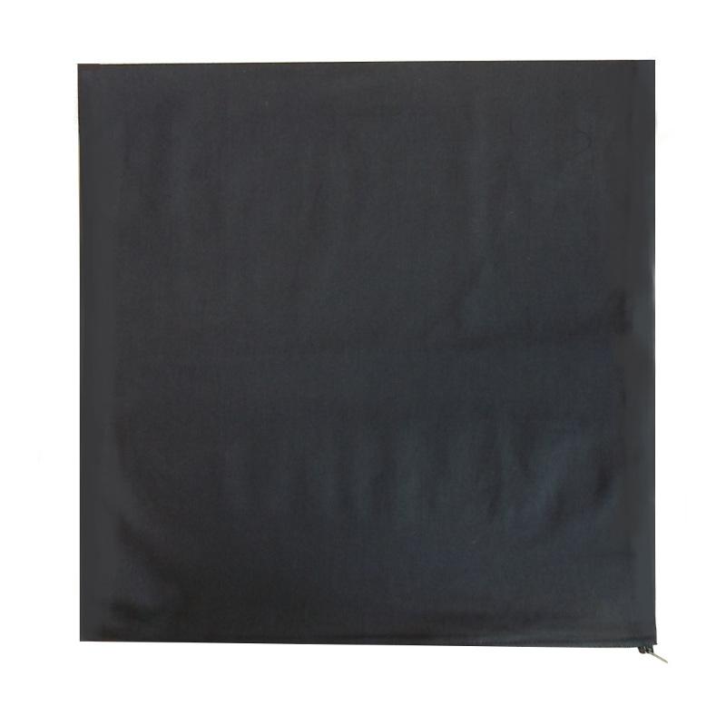 Textil Kissenbezug schwarz 40x40cm - Bastelschachtel - Textil Kissenbezug schwarz 40x40cm