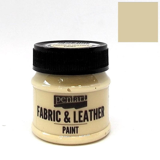 Pentart Textil- und Lederfarbe 50ml - beige - Bastelschachtel - Pentart Textil- und Lederfarbe 50ml - beige