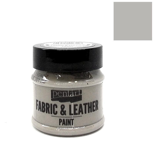 Pentart Textil- und Lederfarbe 50ml - grau - Bastelschachtel - Pentart Textil- und Lederfarbe 50ml - grau