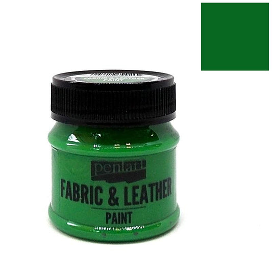 Pentart Textil- und Lederfarbe 50ml - grün - Bastelschachtel - Pentart Textil- und Lederfarbe 50ml - grün