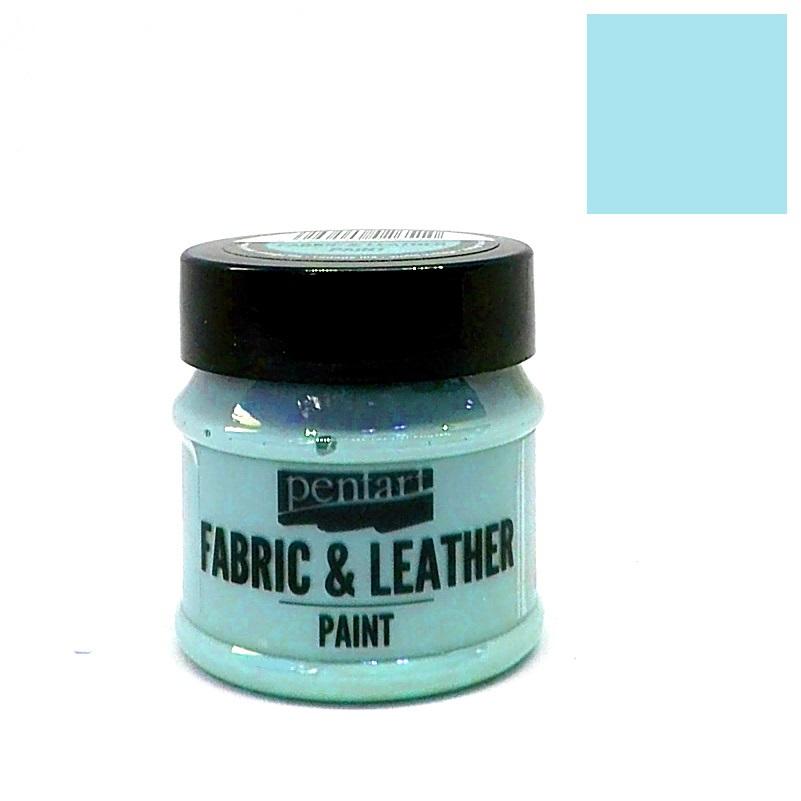 Pentart Textil- und Lederfarbe 50ml - himmelblau - Bastelschachtel - Pentart Textil- und Lederfarbe 50ml - himmelblau