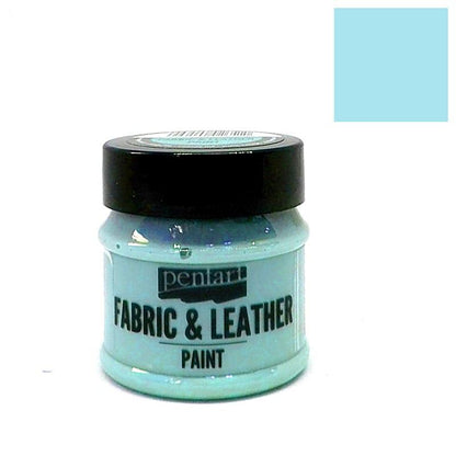 Pentart Textil- und Lederfarbe 50ml - himmelblau - Bastelschachtel - Pentart Textil- und Lederfarbe 50ml - himmelblau