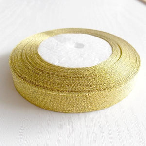 Textilband 15mm, gold - Bastelschachtel - Textilband 15mm, gold