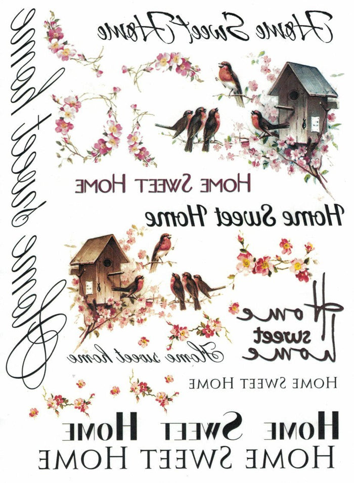 Transferpapier mit Druck, soft A4 - Sweet home