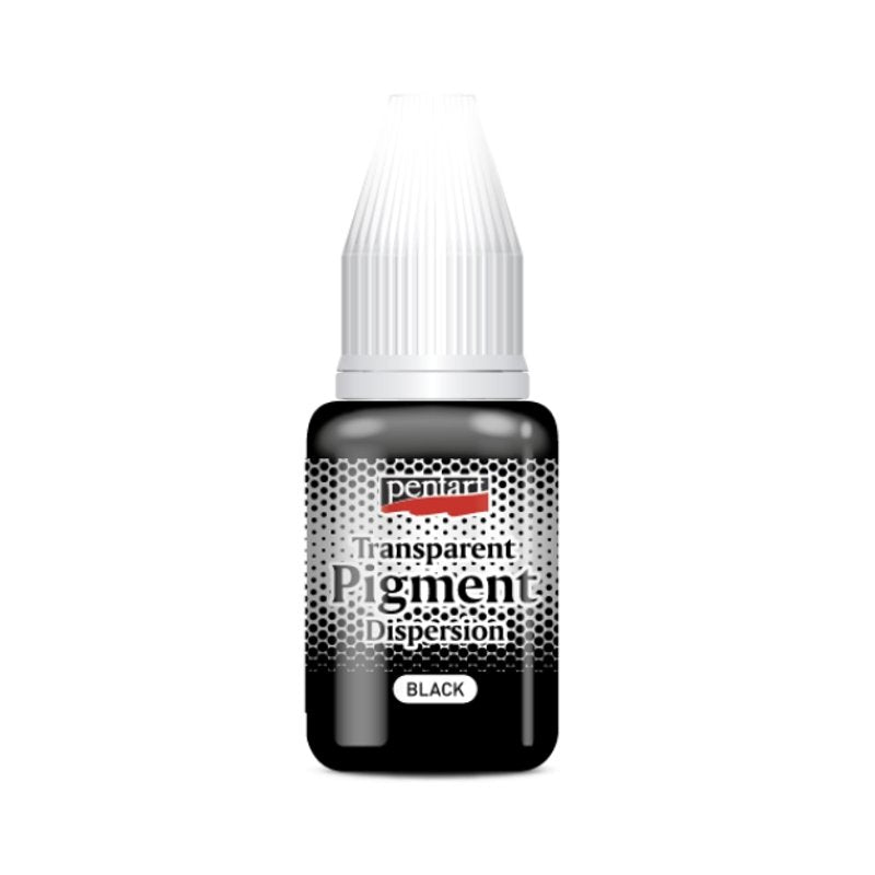 Pentart Transparente Pigment Dispersion 20ml - schwarz - Bastelschachtel - Pentart Transparente Pigment Dispersion 20ml - schwarz