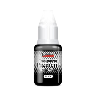 Pentart Transparente Pigment Dispersion 20ml - schwarz - Bastelschachtel - Pentart Transparente Pigment Dispersion 20ml - schwarz