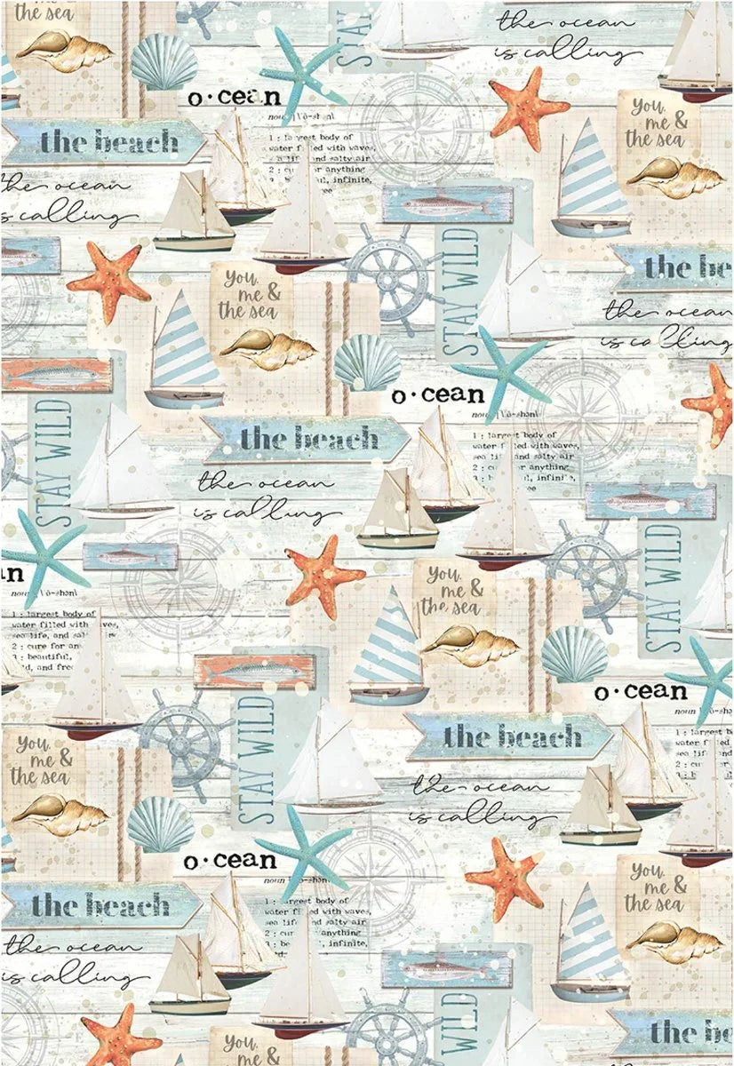 Vellum Motiv Transparentpapier Set - Summer breeze - Bastelschachtel