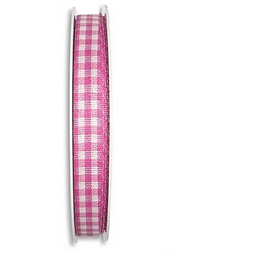 Vichy-Karoband in Baumwolloptik, pink